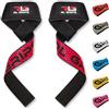RLG RL GRIPS RL Grips - Straps da Palestra per Sollevamento Pesi - Cinghie di Presa con Grip in Silicone e Imbottitura - Straps per Powerlifting, Stacchi da Terra, Rematori e Trazioni
