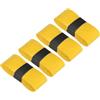 Generic Nastro antiscivolo per racchetta da tennis, 110 cm, confezione da 4, antiscivolo, assorbente, in poliuretano, per racchette da badminton, per baseball, pickleball, colore: giallo