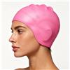 Generic Cuffia da nuoto in silicone per donne e uomini, con protezione per le orecchie 3D, resistente, antiscivolo, impermeabile, per capelli corti e lunghi