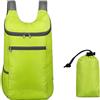 Generic Zaino da viaggio compatto e pieghevole per escursioni, campeggio e attività quotidiane, design spazioso (verde)