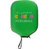 Ronyme Custodia per Pickleball Compatta, Custodia Verde con Stampa di Palline da Pickleball, Verde