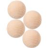 HOMOCONO 4 Pezzi Palline da Bocce in Legno, Leggere, Gioco All'aperto | Feste e Ritrovi di Comunità, Finitura in Legno, Sfere Leggere, Uso su Prato, Set Sportivo