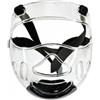 LeeQinersw Arts Face Guard Casco Protettivo Maschera Visiera Paranaso Trasparente con Imbottitura E Cinturini Regolabili in PC Material per Allenamenti E, Grande Adatta Per Altezza 165-180 Cm