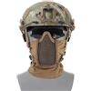NC Maschera A Rete Passamontagna dal Design Pieghevole, Pistola Ad Aria Compressa Tattica con Protezione Integrale Passamontagna Maschera A Rete Stile Ninja