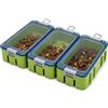 Generic Organizer per attrezzatura da pesca, custodia luminosa impermeabile in PP per ami e esche artificiali, design ad incastro per la pesca in mare e l'organizzazione fai da te, ogni pezzo misura 8 x 4 x