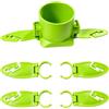 Poystng Clip Porta Organizer per Paddleboard con Supporto | Set montaggio con clip in ABS per kayak, canoa, utilità bordo durante i giorni viaggio