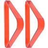 HAKIDZEL 2 Pezzi Triangolo per Biliardo Mini Rosso in PC per Palle da Pool | Accessori da Biliardo per Tavolo Mini e Pub, Stabile e Portatile, per Riunire le Palle in Formazione