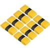 Generic Nastro antiscivolo per racchetta da tennis, 110 cm, confezione da 8 pezzi, antiscivolo, assorbente, in poliuretano, per racchette da badminton, per baseball, pickleball, colore: giallo