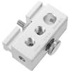 Yardwe Fermanello Sottile in Alluminio per Tavolo, Clip 6mm 1/4 8mm Argento | Aggancio a Scatto, Supporto Stabile, Compatibilità, Collegamento Diretto Morsetti Lampada da Tavolo