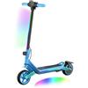 E-RIDES Monopattino Elettrico per Ragazzi U8 Fuoristrada - Doppia Sospensione - 16km/h Max, 10km Autonomia - Pieghevole e Leggero (6.7kg) - Motore 110W - Per Bambini 8-16 Anni (Blue)