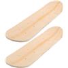 Abaodam 2 Pezzi Tavola Skateboard in Legno d'Acero, Beige, 23,6 Pollici | Creatività Fai, Superficie Doppia da Colorare, per Progetti D'arte in Asilo e Feste