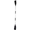 HUIOP Set Pagaia per Kayak 2 Pezzi in Lega di Alluminio Convertibile da | Remo per Barca, Lega di Alluminio, Plastica, Staccabile, Galleggianti, Lama Scanalata, Uso Kayak, Singolo da 126 Cm, Doppio