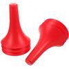 VOSAREA 6 Pezzi Cono Allenamento Impilabile in Pp Rosso per Basket e Calcio | Base Svasata Stabile, Fondo Appesantito Antiscivolo, Texture Sabbiata, Uso in Campo E'aperto