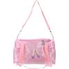 Toyvian Borsa da Balletto per Ragazze in Raso Rosa Ampio Interno, Elegante e Comoda per Viaggio e Danza