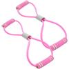 Cabilock 2 Pezzi Fascia Fitness a Forma di 8 Rosa, Banda Elastica TPR NBR | Resistente All'usura, Forte Elasticità, Antiscivolo, Non Facile da Rompere, per Allenamento Domestico