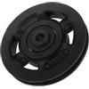 Gatuida Ruota Puleggia per Attrezzi Fitness, Cuscinetto 10mm in Nylon Nero | Parte per Sport e Casa, Uso Multiuso Scorrimento Fluido, Pratica per Trazione e Movimento Regolare