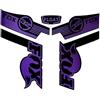 Janmobrian Adesivi Bici, Sticker Bici Autoadesivi Uso Adatto per Telaio Mountain Bike Riflettenti 2 Pezzi Forcella Fissa Biciclette