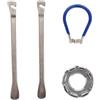 DEARMAMY 4 Pezzi Chiave p e r Raggi Bicicletta Blu in Acciaio | Kit Manutenzione Bici, Regolazione Ruote, Supporto Extra Durante Centratura, Accessorio per Bici Elettrica