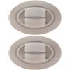 CIYODO 2 Pezzi Morsetto Clip per Pagaia da Kayak in PVC | Fissaggio Rapido, Posizionamento Regolabile, Presa Confortevole, per Canoe e Reti da Pesca, Sport Acquatici