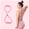 Generic Fascia di resistenza per braccia a forma di 8, corda elastica per allenamento mirato, antiscivolo, ideale per yoga/pilates