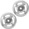 DEARMAMY 2 Pezzi Puleggia in Lega di Alluminio per Fitness, Silenziosa, 10,5 | Uso Domestico e Porta Garage, Resistenza alla Corrosione, Finitura Argento, Foro 10, 5mm, Scanalatura 10mm