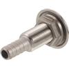 YARNOW Raccordo Passascafo in Acciaio Inox 3/8 Pollici per Barche | Montaggio a Filo, Struttura a Mezzo Dente, Compatibile Tubi 3/8 Pollici, Argento