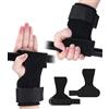 Mixara Cinghie da Polso per Sollevamento Pesi, Fascie da Palestra con Grip Potenziato per Deadlift, CrossFit & Bodybuilding (Taglia Unica) - Alternativa a Versa Gripps per Uomo e Donna