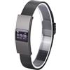 Goshyda Bracciale Intelligente, Monitor del Sonno Fitness Tracker Bluetooth 5.3 con Resistenza All'acqua IPX8, Cinturino Regolabile in Acciaio Inossidabile, Supporto Controllo Remoto