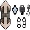 ULTECHNOVO Luce Posteriore Bici Telecomando e Indicatori di Direzione | Ricarica Usb, Batteria 500mah, ABS Leggero, per Uscite Notturne e Pioggia, Compatibile Bicicletta