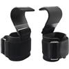 SubTack Cinghie per sollevamento pesi con gancio in gomma - Polsini in neoprene 8mm per deadlift, bodybuilding e allenamento funzionale
