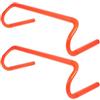 TOPBATHY 2 Pezzi Ostacoli di velocità per Allenamento Calcio, Ostacoli per Allenamento Agilità, PC Arancione, Leggeri e Portatili, Base Stabile, Bordi Arrotondati, e Atleti, Uso Outdoor