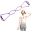 Generic Figura 8 Fasce di Resistenza 8 Forma Fasce Esercizio Fasce di Silicone Braccio Indietro Corda Stretch per Yoga Casa Palestra Fis
