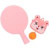 DEARMAMY Dispositivo per Allenamento da Ping Pong, Tennis Tavolo | Kit Sospeso, Plastico Rosa, Uso per Gioco e Allenamento, Adatto ad Adulti e Ragazzi
