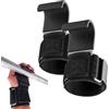Vauki 1 paio di supporti per allenamento della forza, gancio di trazione, cinghie per sollevamento pesi, gancio per sollevamento pesi Pull Up con ganci, per powerlifting, shrugs, rows & deadlift, per uomini