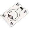 Ejoyous Maniglia per Portello in Acciaio Inox 316, 63x44mm | Anello di sollevamento a filo per gavone marino, lucidato a specchio, tirante compatto per ponte, ferramenta per porta