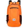 Generic Zaino da trekking leggero, impermeabile, pieghevole, ultraleggero, per viaggi, aereo, piccolo zaino da trekking, Arancione, Large, zaini