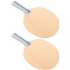 Luxshiny 2 Pezzi Racchetta da Ping Pong in Legno Grezzo, Racchetta da Ping Pong Fai, Basswood, Beige, Dipingibile, per Principianti, Attività di Gruppo e Uso Outdoor