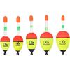 Generic Bobine da pesca da 2,8-25,5 g, 1 confezione di galleggianti da pesca in EVA per pesca d'acqua dolce e salata, giallo
