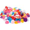 DEARMAMY 100 Pezzi Marcatore da Golf Rotondo in Plastica | Strumento Compatto, Inserimento Pratico nel Terreno, Traiettoria Stabile, Bassa Frizione, Resistente AI Danni Colore Casuale