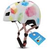 FISCHER BMX bicycle helmet, bicycle helmet Dirt Bike Plus Splash, XS/S, 48-54 cm, colored, with integrated LED rear light