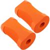 NAMOARLY 2 Pezzi Tappetino Esercizi per Flessioni, Cuscino Gomma Antiscivolo Arancia, Supporto Ergonomico per Polsi e Ginocchia, per Plank e Pilates,