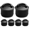 HAKIDZEL 6 Pezzi Tappo di Drenaggio per Kayak in Gomma Nero | Accessorio Leggero e Portatile, Resistente All'uso Quotidiano, Ricambio per Kayak, Adatto alla Barca