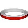 BULLSPANN Nastro Riflettente per Bicicletta Rosso 1 Pc Forte Adesione | Dimensioni 1000x1cm, Materiale PVC, Per Veicoli, Riflessione Luminosa, Sicurezza Resistente, Per Caschi, Borse