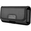 Abaodam Marsupio da Cintura per Cellulare Nero in Nylon Tasche Carte | Regolabile, Design Verticale, Resistente All'acqua, per Viaggio Sportivo