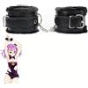 Sinorichh Accessori in pelle nera classica per allenamento indoor - Accessori per attrezzi sportivi - Set per coppie