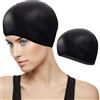 Generic Cuffia da nuoto per capelli lunghi, in silicone resistente, per donne, uomini, adulti, ragazzi e bambini