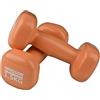 Hansson.Sports Hansson Sports® Set di 2 manubri in vinile, 0,5-5,0 kg, diversi pesi e colori a scelta (2 x 1,5 kg di albicoca)