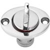 EXQUIMEUBLE Tappo di Scarico in Acciaio Inox Argento per Barca Viti | Set da 1 Pezzo, Finitura Resistente, per Montaggio su Scafo e Drenaggio, Accessori Inclusi