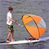 JTLB Pagaia per Sottovento, Vela Pieghevole per Kayak in PVC con Finestra Trasparente per Canoe, Gommoni, Barche Tandem