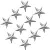 STOBAZA 10 Pezzi Tappetino Antiscivolo per Snowboard in Metallo Argento,